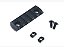Trilho Picatinny M-Lock 5 slots anodizado preto - metal - Imagem 1