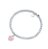 Pulseira Inspiração Tiffany&Co Bolinhas com pingente rosa Prata 925 18cm - Imagem 1