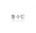 Brinco Pedra Zirconia Oval Pequeno Prata 925 - Imagem 1