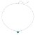 Colar Choker Turmalina Ajustável Verde Prata 925 40cm - Imagem 1
