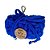porta- sacos em fio de malha azul royal - Imagem 1