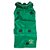 Trench coat verde com estampa xadrez - Imagem 1