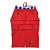 Trench coat pet vermelho com Xadrez navy - Imagem 1