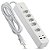 Extensão Régua 5 Tomadas 2 USB E 2 Tipo-C Bivolt 2m - Imagem 1