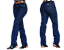 Calça Jeans Feminina Tradicional Azul  Race Bull - Imagem 3