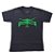 Camiseta Masculina    Preta Long Horn  Verde - Imagem 1