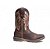 Bota de Couro Masculina Bico Quadrado Café Bulls Horse - Imagem 2