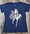 Camiseta feminina Most Country Horse Rose Azul - Imagem 1