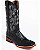 Bota de Couro Masculina Croc Print Black Caiman Ferrini - Imagem 1