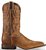 Bota Masculina Justin Bent Rail Distressed Cognac - Bico Quadrado Importada - Imagem 2