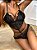 Lingeríe Tipo Collant Em Renda Sexy - Imagem 3