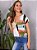 Blusa Ocasional Bloco De Cores - Imagem 4