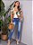 Blusa Ocasional Bloco De Cores - Imagem 5