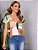 Blusa Ocasional Bloco De Cores - Imagem 6