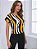 Blusa Ocasional Bloco De Cores - Imagem 3