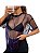 Blusa Transparente em Tela Colorida Roxa - Imagem 4