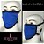 Máscara de Proteção Lavável com Forro em Algodão - Azul - NEW FORM - Imagem 2