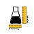 Erlenmeyer de vidro 250ml c/ canudo e escova de limpeza - Coffee Time - Imagem 3