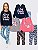 KIT 3 CONJUNTOS COM CALÇA LEGGING MENINA INVERNO (ESTAMPAS SORTIDAS) - Imagem 1