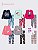 KIT 3 CONJUNTOS COM CALÇA LEGGING MENINA INVERNO (ESTAMPAS SORTIDAS) - Imagem 4
