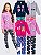 KIT 4 CONJUNTOS MOLETOM INFANTIL COM ZIPER MENINA INVERNO (ESTAMPAS SORTIDAS) - Imagem 1