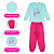 KIT 4 CONJUNTOS MOLETOM INFANTIL MENINA INVERNO (ESTAMPAS SORTIDAS) - Imagem 6