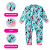 KIT 5 MACACÃO BEBE ABERTURA COM ZIPER MENINA MANGA LONGA (ESTAMPAS SORTIDAS) - Imagem 5