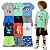 KIT 6 CONJUNTOS INFANTIL MENINO VERÃO (ESTAMPAS SORTIDAS) - Imagem 1