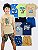 KIT 5 CONJUNTO MENINO ROUPA INFANTIL SHORTS MOLETOM (ESTAMPAS SORTIDAS) - Imagem 1