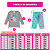 KIT 4 PIJAMAS INFANTIL MENINA INVERNO PROMOÇÃO FRIO (ESTAMPAS SORTIDAS) - Imagem 4