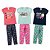 KIT 3 CONJUNTOS MENINA CALÇA LEGGING ROUPA INFANTIL (ESTAMPAS SORTIDAS) - Imagem 1