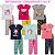 KIT 3 CONJUNTOS MENINA CALÇA LEGGING ROUPA INFANTIL (ESTAMPAS SORTIDAS) - Imagem 4