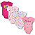KIT 4 PEÇAS BODY ROUPA DE BEBE MENINO E MENINA MIJÃO ALGODÃO (ESTAMPAS SORTIDAS) - Imagem 1