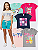 KIT 5 CAMISETAS MANGA CURTA JUVENIL MENINA VERÃO (ESTAMPAS SORTIDAS) - Imagem 1
