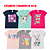 KIT 5 CAMISETAS MANGA CURTA JUVENIL MENINA VERÃO (ESTAMPAS SORTIDAS) - Imagem 3