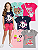 Kit 5 CAMISETAS MENINA MANGA CURTA INFANTIL (ESTAMPAS SORTIDAS) - Imagem 1