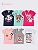 Kit 5 CAMISETAS MENINA MANGA CURTA INFANTIL (ESTAMPAS SORTIDAS) - Imagem 3