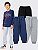 KIT 3 CALÇA MOLETOM INFANTIL JUVENIL FLANELADO (ESTAMPAS SORTIDAS) - Imagem 1