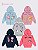 KIT 3 JAQUETA MOLETOM INFANTIL JUVENIL MENINA ZIPER (ESTAMPAS SORTIDAS) - Imagem 3
