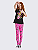 KIT 4 CONJUNTO CALÇA LEGGING JUVENIL MENINA (ESTAMPAS SORTIDAS) - Imagem 2