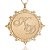 Colar Personalizado Mandala Chapado Com Iniciais Folheado Em Ouro 18k - Imagem 2