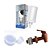 Kit Vela Refil Para Filtro Barro Carvão Ativado Acqua Azzurra Cerâmica + Torneira Alavanca Marrom + Boia Anti-transbordo - Imagem 1