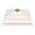 Kit 10 un. Plafonier Plafon Quadrado Sobrepor Luminária Branco Bocal Soquete Porcelana E27 Branco Elite PVC Resistente - Imagem 1