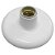 Plafon Simples Sobrepor Luminária Liso Branco Bocal Soquete Porcelana E27 Branco Radial PVC Resistente - Imagem 1