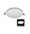 Painel Plafon Led Borda Infinita Redondo 24w 17x17 Bivolt Avant Flat 4000K Branco Neutro 2400lm - 2 Anos de Garantia - Imagem 3