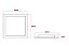Painel led Sobrepor Quadrado Luminária Teto Plafon Pop Avant Bivolt 24w 30x30cm 1680lm 3000k Branco Quente 1 Ano Garanti - Imagem 4