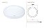 Painel led Sobrepor Redondo Luminária Teto Plafon Pop Avant Bivolt 24w 30x30cm 1680lm 3000k Branco Quente 1 Ano Garanti - Imagem 6