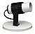 Spot Aletado Simples Tipo Trilho Eletrificado Sobrepor Tubinho E-27 Branco Luminária Articulado Decoração Teto/ Parede - Imagem 5