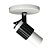 Spot Aletado Simples Tipo Trilho Eletrificado Sobrepor Tubinho E-27 Branco Luminária Articulado Decoração Teto/ Parede - Imagem 1