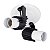 Spot Aletado Duplo Tipo Trilho Eletrificado Sobrepor Tubinho E-27 Branco Luminária Articulado Decoração Teto/ Parede - Imagem 2